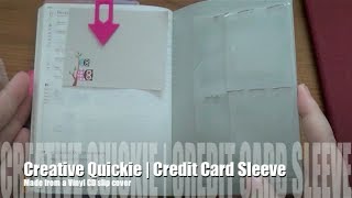 Creative Quickie  Easy DIY Credit Card Holder [upl. by Hardner69]