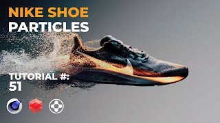 Nike Shoe Particle RampD  Cinema 4D XParticles amp Redshift Tutorial [upl. by Aneloj]