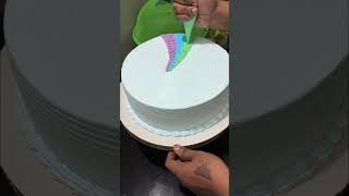 different look വേണം reels cake cakedecorating cakedesign shortsfeed rainbowcake shortsviral [upl. by Vivien]