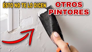 Cómo Reparar y Pintar Paredes Viejas  RÁPIDO Y FÁCIL [upl. by Aleac]