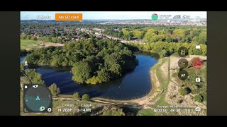 DJI Mini 3 flying around Wanstead Flats East London [upl. by Ayotl]