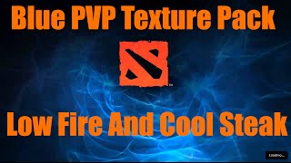 Minecraft PVP Blue Texture Pack Low Fire Cool Swords Good Potpvp [upl. by Nwahsud]