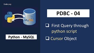 Python  MySQL Tutorial  Execute Method in Python  Cursor Object in Python [upl. by Arawaj]