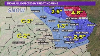 Tracking the wintry weather headed for northeastern and central Pennsylvania [upl. by Det]