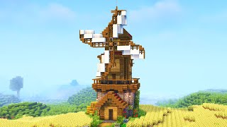 Minecraft  How to build a Windmill  Tutorial [upl. by Judd222]