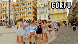 Corfu Greece explore Corfu Town 🇬🇷  Walking Tour 4K 60fps [upl. by Ariamo]