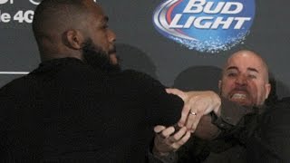 Jon Jones and Daniel Cormier Brawl Complete Fight [upl. by Aihsemot]