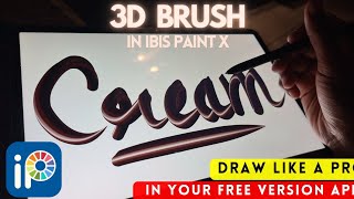 How to make your own 3D brush in IBIS paint X CUSTOM BRUSH in IBIS PAINT x [upl. by Nanji]