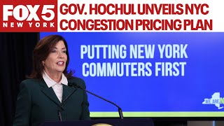 Hochul answers questions on timing of congestion pricing plan Trump presidency [upl. by Ebehp]