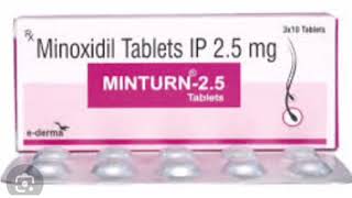 MINTURN 25 Tablets Minoxidil Tablets IP 25 mg [upl. by Esdras182]