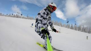 Skiing in Špindlerův Mlýn 2019 [upl. by Kincaid]