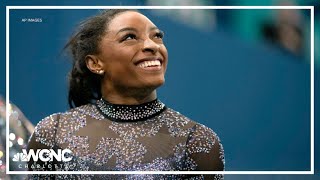 All eyes on Simone Biles in Olympics womens gymnastics team final [upl. by Tiffa916]