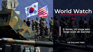 S Korea US stage joint largescale air exercise [upl. by Concoff795]