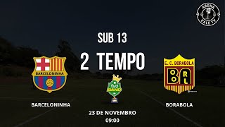 Barceloninha X Borabola  Sub 13  Taça band Vale  SEGUNDO TEMPO [upl. by Marron668]