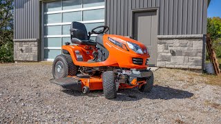 50 HR Review My Personal Kubota GR2120 Lawn Tractor [upl. by Ylera]