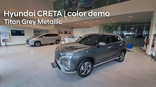 Hyundai CRETA Prime  Color Demonstration  Titan Gray Metallic [upl. by Ahpla912]