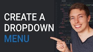 How to Create an HTML Dropdown Menu  Learn HTML and CSS  HTML Tutorial  HTML for Beginners [upl. by Anaeco]