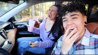 SLAMMING THE BRAKES PRANK ON GIRLFRIEND [upl. by Brothers]