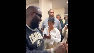 Rick Ross amp Mystery Woman Pull Up To Colorado Locker Room Wit Nino Breeze 🏈 [upl. by Solram]