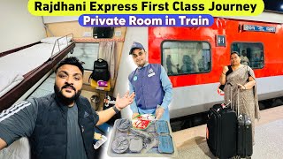 Rajdhani Express First Class Journey with Mummy  IRCTC First Class Food Review  Indian Railways [upl. by Marienthal]