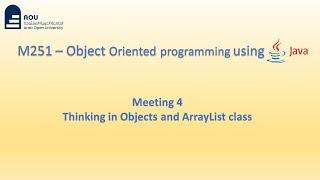 M251 Meeting 4  ObjectOriented Programming using Java  شرح بالعربي [upl. by Osber312]