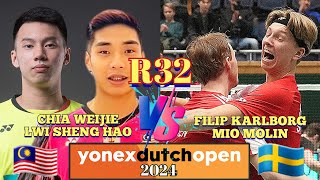 Paduu🇲🇾Chia WeijieLwi Sheng Hao Cemerlang Mara Ke Pusingan R16🔥 Dutch Open 2024 [upl. by Ursi]