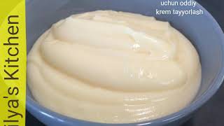 Oddiy krem tayyorlash 🍰 Simple Pastry Cream [upl. by Russel]