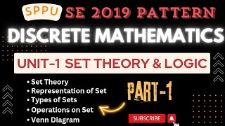 SPPU SE Unit1 SET THEORY amp LOGIC 🔥 Part1  DISCRETE MATHEMATICS  2019 Pattern  HKOFFICIAL [upl. by Holbrooke19]