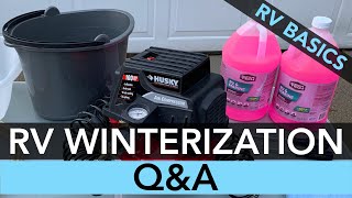 RV Winterization Basics QampA [upl. by Delia]