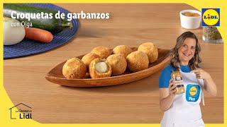 Croquetas de garbanzos 🍘🧀 Recetas con garbanzos  Lidl España [upl. by Savil]