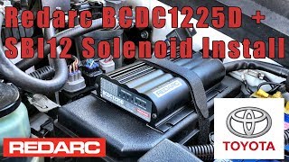 Redarc BCDC 1225D and SBI12 solenoid install in Prado 150 [upl. by Palm]