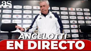 ANCELOTTI en DIRECTO en rueda de prensa  REAL MADRID  FC BARCELONA  SUPERCOPA [upl. by Trish]