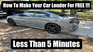 How To Make Your Car Louder For Free [upl. by Eanrahc]