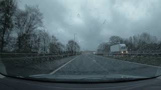 Demonstration of Halfords Autocentres Duxback windscreenglass treatment at 70mph  Halfords UK [upl. by Orms]