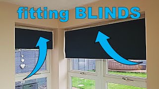 How to put up a Roller Blind 🛠 fitting BampQ Roller Blinds 📏 [upl. by Annehcu]