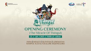 🔴LIVE BOJONEGORO THENGUL INTERNATIONAL FOLKLORE FESTIVAL quotOPENING THE MIRACLE OF THENGULquot [upl. by Messere159]