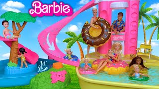 Barbie amp Ken Doll Family Water Park Story [upl. by Rebmak]