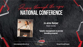 JoAnne Harper Rivalea Australia  Genetic management of porcine programs [upl. by Nettirb]