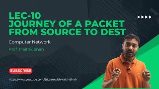 Lec10 Journey of a Packet from source to destination [upl. by Adam60]