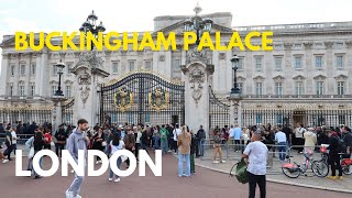 Buckingham Palace  London Walking Tour [upl. by Els]