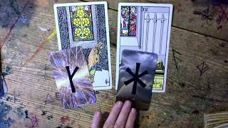 The window between the 5 of pentacles amp 4 of swords [upl. by Nnylakcaj]