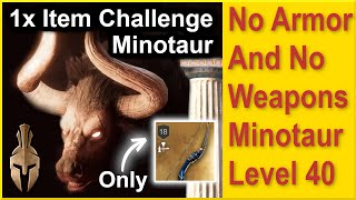 Assassins Creed Odyssey  How to Beat the Minotaur on Nightmare  No Armor  No Weapons on Level 40 [upl. by Dnalyr]