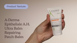 ADerma Epitheliale AH Ultra Balm Repairing PatchBalm Texture  Care to Beauty [upl. by Yhtir76]