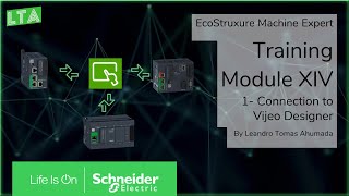 EcoStruxure Machine Expert Training  M141 connection to Vijeo Designer [upl. by Yordan416]