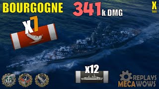 Bourgogne 7 Kills amp 341k Damage  World of Warships Gameplay [upl. by Hanna249]