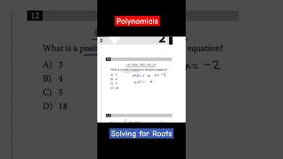 How to Solve Polynomials🤔 satprep maths exam gcse shorts TestPrepLaunch SetteleTutoring [upl. by Erik129]