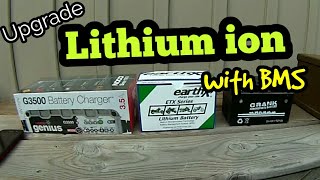 EarthX Lithium ion Battery with BMS  NOCO Genius G3500 Charger  Builtin Battery Management System [upl. by Thielen]