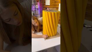 Let’s Make a Side Table ✂️ Pool Noodles  Cardboard part 1️⃣ diycrafts poolnoodle diyfurniture [upl. by Breana3]