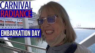 CARNIVAL RADIANCE CRUISE SHIP EMBARKATION DAY [upl. by Eiromem]