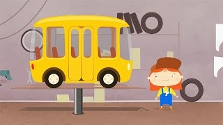 Cartoni Animati per Bambini  Dottoressa MacWheelie aggiusta un bus giallo [upl. by Cohbert]